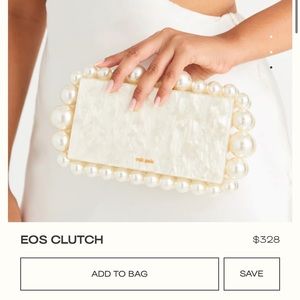 CULT GAIA EOS CLUTCH IVORY WHITE NWT - NEW WITH TAGS